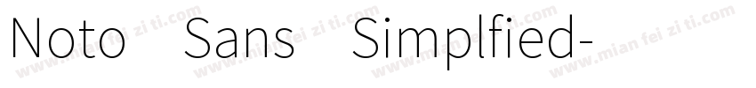 Noto Sans Simplfied字体转换